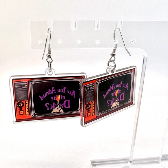 Are You Afraid Of The Dark Earrings - 90s Easrrings - Y2K Earrings - Television - Picture 4 of 8